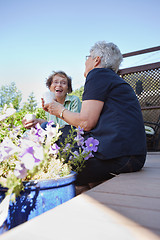 Image showing Senior Women Laughing Together
