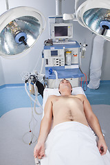 Image showing Patient lying in operation room