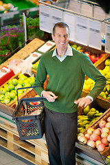 Image showing Man in Grocery Store