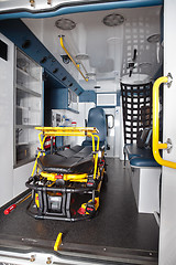 Image showing Empty Ambulance Interior