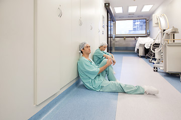 Image showing Two Doctors in Hallway