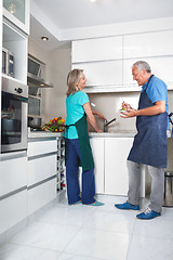 Image showing Woman Working in Kitchen