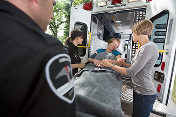 Image showing Senior Care Ambulance Emergency