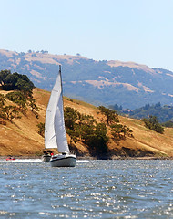 Image showing Sailing on California lake