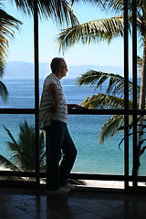 Image showing Man by the window