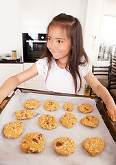 Image showing Girl with Cookies