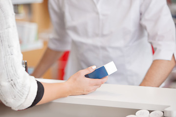 Image showing Customer Asking for Medicine