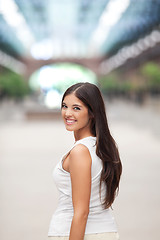 Image showing Pretty female smiling