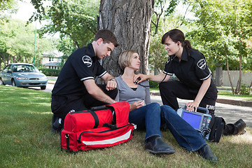 Image showing Certified First Responder with Patient