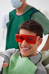 Image showing Patient at dentistal clinic