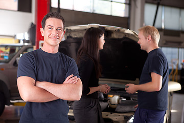 Image showing Friendly Happy Mechanic