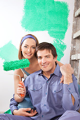Image showing Home Improvement Couple