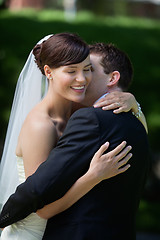 Image showing Groom Kisses His Bride