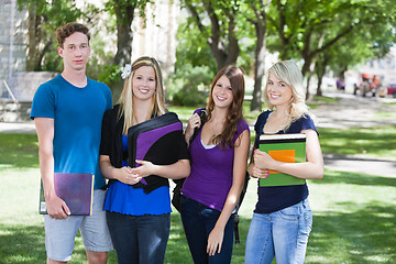 Image showing College students on campus