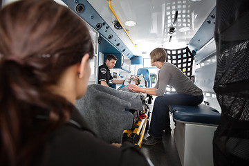 Image showing Emergency Transport Ambulance Interior