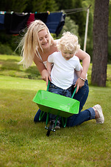 Image showing Mother Playing With Child