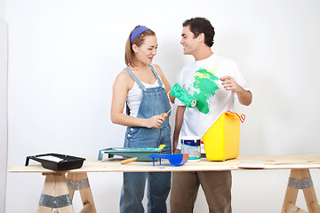 Image showing Playful young couple