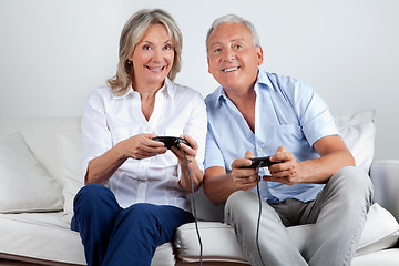 Image showing Couple Playing Video Game