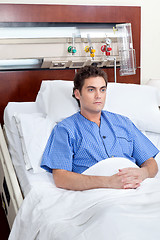 Image showing Patient sitting on bed