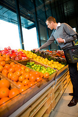 Image showing Buying Fruit and Vegetables