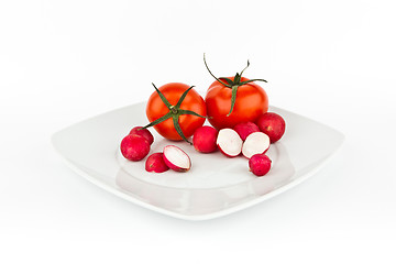 Image showing Tomatoes and radish.