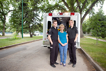 Image showing Ambulance Paramedic's with Patient