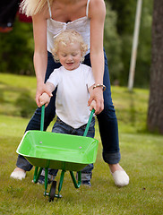 Image showing Mother and Child Playing