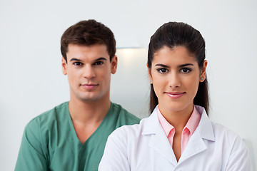 Image showing Dentist with her assistant