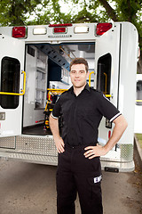 Image showing Portrait of a Male Paramedic