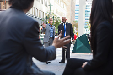 Image showing Business People Greeting Each other