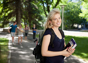 Image showing Attractive University Student