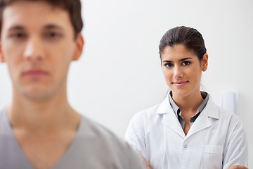 Image showing Female doctor smiling