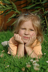 Image showing the child on grass