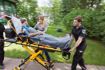 Image showing Senior Woman Emergency Transport