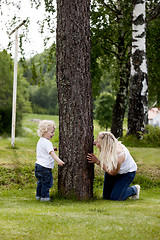 Image showing Mother and Son Playing