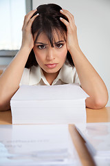 Image showing Stressed Out Businesswoman