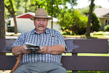 Image showing Senior Man in Park