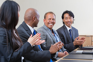 Image showing Professionals applauding