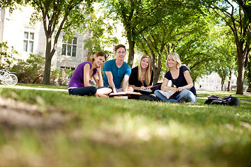 Image showing Happy Group of Students