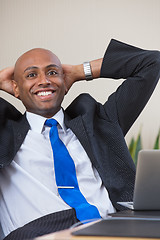Image showing Relaxed businessman