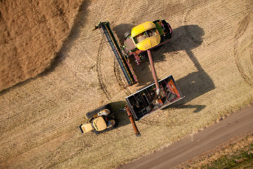 Image showing Aerial View of Harvest