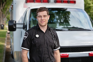 Image showing Male Paramedic Portrait