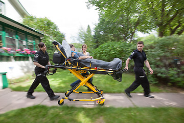 Image showing Senior Woman Emergency Medical Help