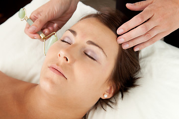 Image showing Jade Roller on Massage