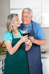 Image showing Couple with Wine Glasses