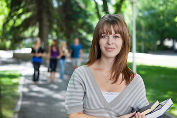 Image showing Happy College Girl