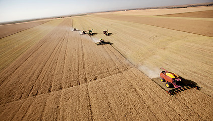 Image showing Aerial Harvest Landscape