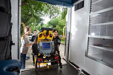 Image showing Loading Patient in Ambulance