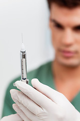 Image showing Dentist or Doctor With Needle