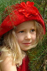 Image showing the girl in red hat